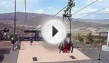 Park City Utah Zip Line Ride at Olympic Village Park